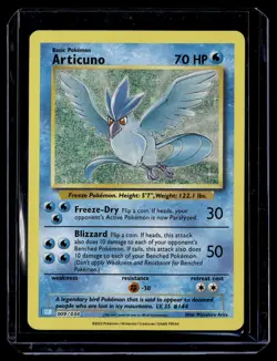Articuno 009/034 Holo Trading Card Game Classic Blastoise Pokemon 2023 - Image 1
