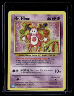 Mr. Mime 013/034 Holo Trading Card Game Classic Blastoise Pokemon 2023 - Image 1