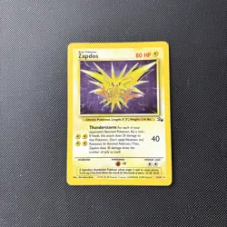 Pokemon Card Fossil Set Holo Zapdos 15/62 WOTC - Image 2