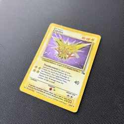 Pokemon Card Fossil Set Holo Zapdos 15/62 WOTC - Image 3