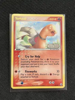 TORKOAL Legend Maker Stamped POKEMON Holo 2006 Trading Card 27/92 TCG - VLP - Image 1