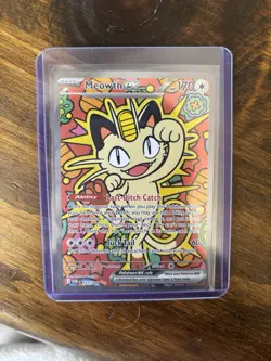 Pokemon Perfect Order Meowth EX SIR Card 121/088 - Image 1