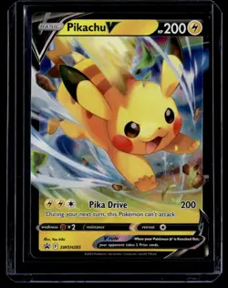Pikachu V SWSH285 Promo SWSH Black Star Pokemon Card - Image 1
