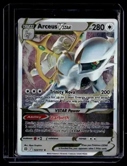 Arceus VSTAR 123/172VSTAR Brilliant Stars Pokemon Card Metal Card - Image 1