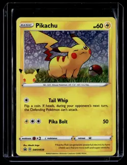Pikachu SWSH039 Promo SWSH Black Star Pokemon Card - Image 1