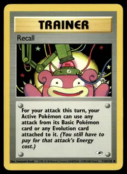 Recall 116/132 Non Holo Uncommon Gym Heroes Pokemon Card - Image 1