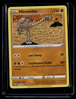 Hitmonlee 011/034 Holo Trading Card Game Classic CLV Pokemon 2023 - Image 1