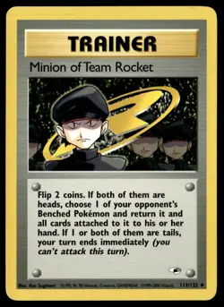 Minion of Team Rocket 113/132 Non Holo Uncommon Gym Heroes Pokemon Card - Image 1