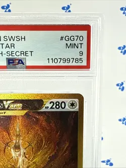 Arceus VSTAR GG70/GG70 PSA 9 Secret Rare Pokemon 2023 Crown Zenith - Image 3
