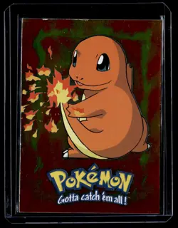 Charmander E4 of 12, Blue Logo Topps The First Movie Trading Cards Pokemon 1999 - Image 1