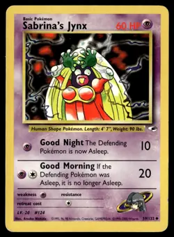 Sabrina's Jynx 59/132 Uncommon Gym Heroes Pokemon Card - Image 1