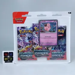 Pokemon TCG Scarlet & Violet Temporal Forces Cleffa Blister Packs Sealed - Image 1