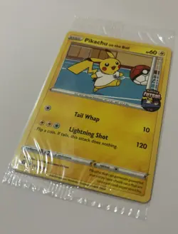 Pokemon Pikachu TCG Promo Card On the Ball Futsal, 001/005, New Sealed - Image 2
