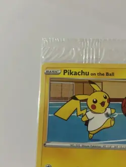 Pokemon Pikachu TCG Promo Card On the Ball Futsal, 001/005, New Sealed - Image 4