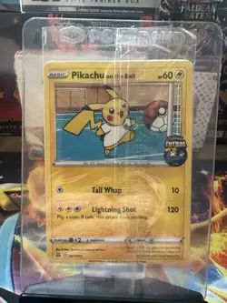 Pokemon Pikachu TCG Promo Card On the Ball Futsal, 001/005, New Sealed - Image 1