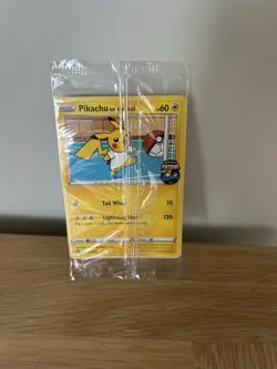Pokemon Pikachu TCG Promo Card On the Ball Futsal, 001/005, New Sealed - Image 1