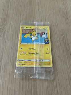 Pokemon Pikachu TCG Promo Card On the Ball Futsal, 001/005, New Sealed - Image 3