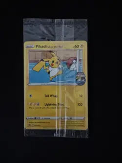 Pokemon Pikachu TCG Promo Card On the Ball Futsal, 001/005, New Sealed - Image 1