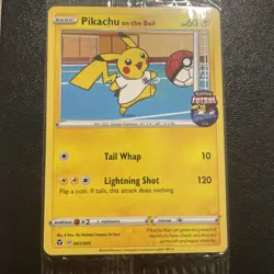 Pokemon Pikachu TCG Promo Card On the Ball Futsal, 001/005, New Sealed - Image 1