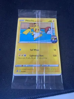 Pokemon Pikachu TCG Promo Card On the Ball Futsal, 001/005, New Sealed X 10 - Image 2