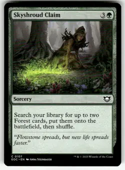 SKYSHROUD CLAIM #107 MTG COMMANDER: EDGE OF ETERNITIES COMMON - Image 1