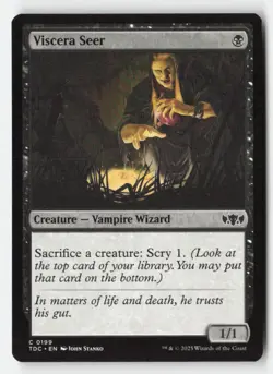 Viscera Seer 199 Common Commander: Tarkir: Dragonstorm Magic: The Gathering NM - Image 1
