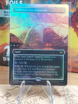 MTG Tarkir Dragonstorm Dalkovan Encampment 0394 Rare Foil Borderless Nm-M - Image 1