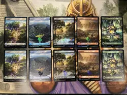 Final Fantasy Chocobo Track Stamped Foil Lands Set of 10 English Bundle - NM/M - Image 1