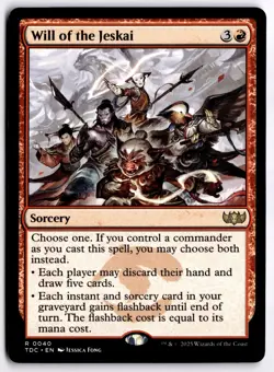 Will of the Jeskai NM TDC Commander: Tarkir: Dragonstorm MTG - Image 1