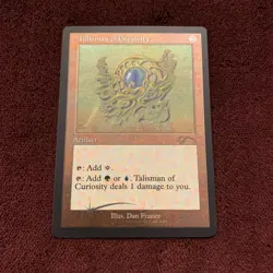 Talisman of Curiosity Secret Lair Retro Etched Foil 1061 NM+ Unplayed Magic MTG - Image 1