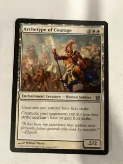 Archetype of Courage - Born of the Gods - Magic the Gathering MTG Nice! - Image 1