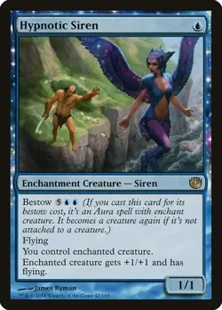 Hypnotic Siren NM/M Journey into Nyx Blue Creature Mtg Magic English Regular - Image 1