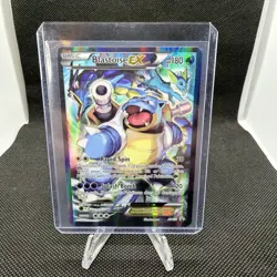 Pokemon TCG Blastoise EX XY122 Full Art Holo Black Star Promo Card - Image 1
