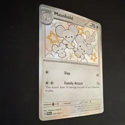 Pokemon Maushold 210/091 SV: Paldean Fates Shiny Rare Holo Stage 1 70 HP - Image 2