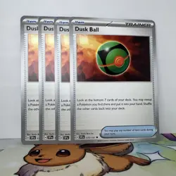 Dusk Ball 175/191 - Play Set (x4) - Pokemon TCG: Surging Sparks NM - Image 1