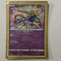 Pokemon Zacian 082/185 Swsh04: Vivid Voltage Holo Amazing Rare 110 HP Basic - Image 1