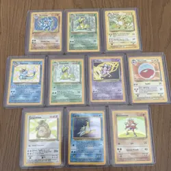 Vintage Pokemon Cards Rare Holo Lot WOTC - Base Jungle Fossil - Image 1