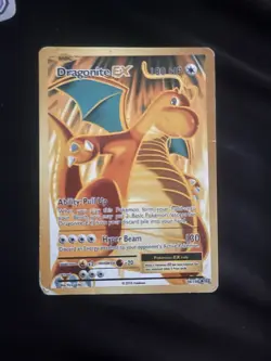 Pokemon Dragonite EX Ultra Rare Full Art Holo Evolutions 106/108 2016 180 HP - Image 1