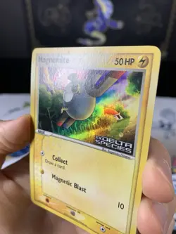 Pokemon Card Ex Delta Species Magnemite 74/113 2005 Reverse Stamped Holo - Image 2