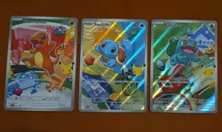 Pokemon First Partner IR Black Star Promo 30th Anniversary Kanto Starters - Image 1