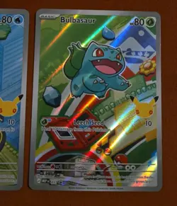 Pokemon First Partner IR Black Star Promo 30th Anniversary Kanto Starters - Image 4