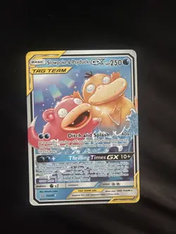 Pokemon Slowpoke & Psyduck GX TAG TEAM Holo 35/236 Unified Minds 250 HP - Image 1