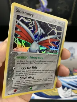 Pokemon Card Ex Delta Species Skarmory 55/113 2005 Reverse Stamped Holo - Image 5