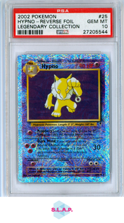 HYPNO-REV.FOIL LEGENDARY COLLECTION POKEMON 2002 25 PSA 10 - Image 1