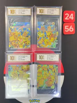 4Pcs Pokemon Pikachu V-UNION S-P 109-112 TCG Card Chinese 2025 Grade10 - Image 1