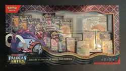 Pokemon Paldean Fates Great Tusk ex & Iron Treads ex Premium Collection - Image 1
