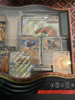 Pokemon Paldean Fates Great Tusk ex & Iron Treads ex Premium Collection - Image 4