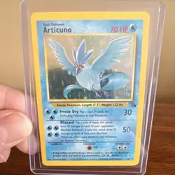 Pokemon TCG Articuno Fossil 2/62 Holo Rare Basic 70 HP Freeze Dry Blizzard - Image 1