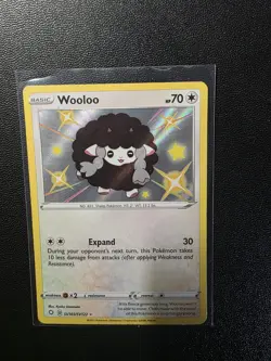 Pokemon TCG Wooloo SV103/SV122 Shiny Holo Rare Shining Fates: Shiny Vault NM! - Image 1
