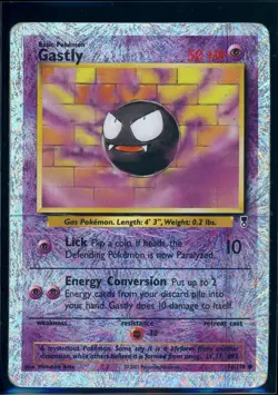 Pokemon LEGENDARY COLLECTION - #76/110 Gastly - Reverse Holo - ENG - DMG/INK - Image 1